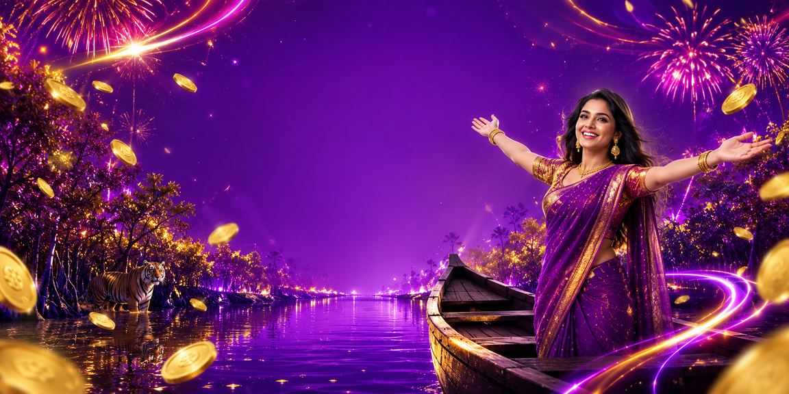 সুন্দরবন থিমে ভিআইপি বোনাস ও টাকার সাথে বেটিং পুরস্কারের দৃশ্য
